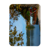 観光客船で秋にブリュー湖 マグネット (縦)