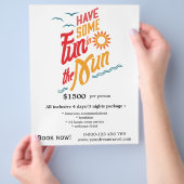 観光旅行 チラシ (手)