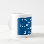 観光案内所サイン コーヒーマグカップ (正面左)
