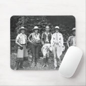 観光牧場の5人の女性 マウスパッド (マウス)