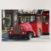 観光観光客列車，セントオーガスティン，フロリダ ジグソーパズル (横)