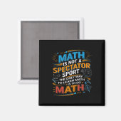 観客スポーツではない数学 数学教師のバックトゥ マグネット (正面/裏面)