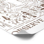 観察と対話 – 自然と心遣い ポスター (角)