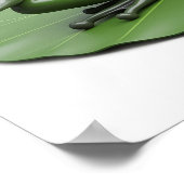 観想的なカエルのグラフィック ポスター (角)