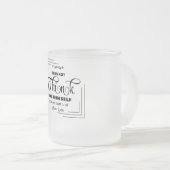 観想的カプチーノカップ フロストグラスマグカップ (正面右)