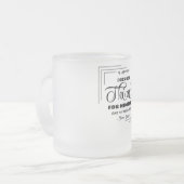 観想的カプチーノカップ フロストグラスマグカップ (正面左)