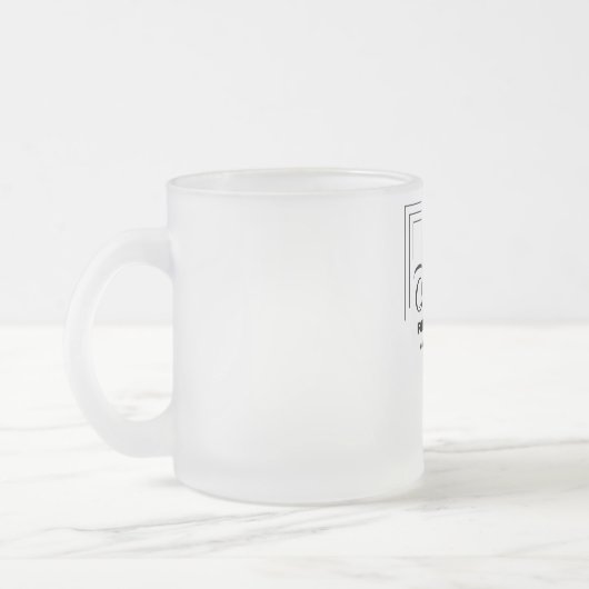 観想的カプチーノカップ フロストグラスマグカップ (左)