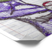 観測グリーンエイリアン ポスター (角)