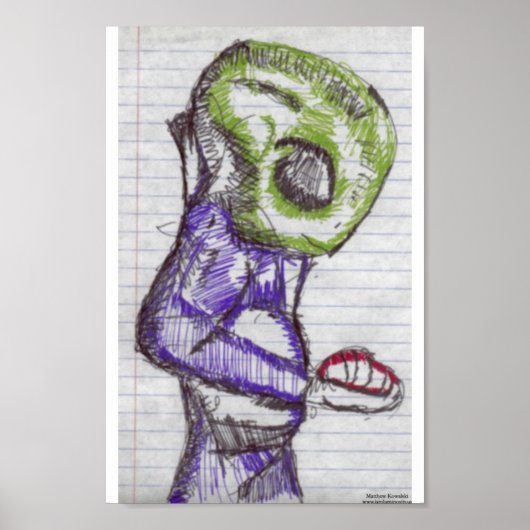 観測グリーンエイリアン ポスター (正面)