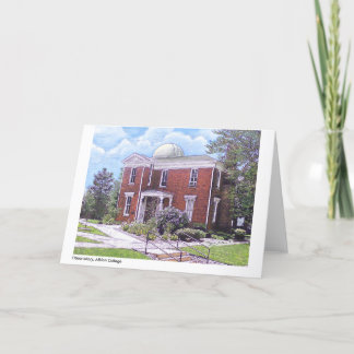 観測所のAlbionの大学、フルカラーのnotecard カード