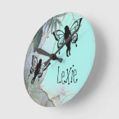 観葉ファンタジー ラウンド壁時計 (傾斜)