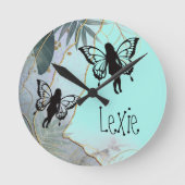 観葉ファンタジー ラウンド壁時計 (正面)