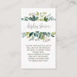 観葉式ディスプレイシャワー エンクロージャーカード