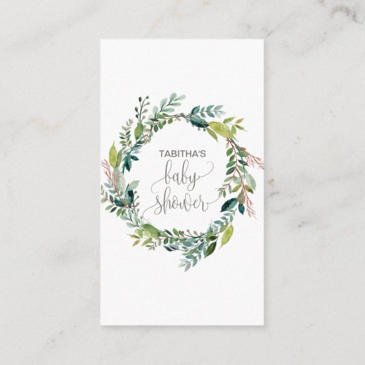 観葉式ディスプレイシャワー エンクロージャーカード (裏面)