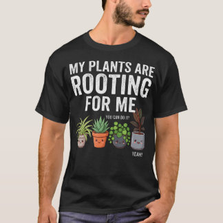 観葉植物が根付いてる My Houseplant Tシャツ