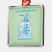 観葉植物のミスト散布 メタルオーナメント (左)