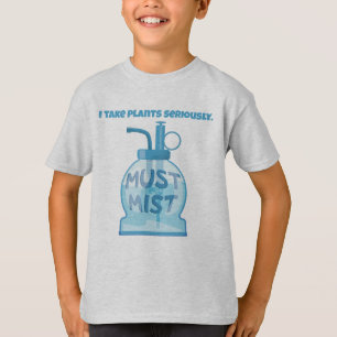 観葉植物のミスト散布 Tシャツ
