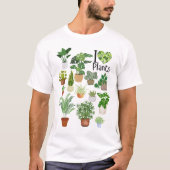 観葉植物を愛する人へ ベーシックTシャツ Tシャツ (正面)
