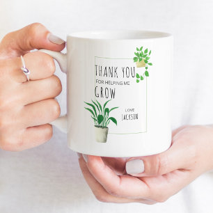 観葉植物を育ててくれてありがとう コーヒーマグカップ