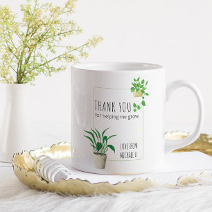 観葉植物を育ててくれてありがとう 先生 コーヒーマグカップ