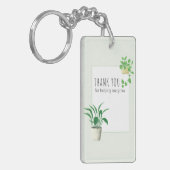 観葉植物を育てるのを手伝ってくれてありがとう キーホルダー (正面左)