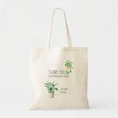 観葉植物を育てるのを手伝ってくれてありがとう トートバッグ (正面)