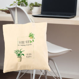 観葉植物を育てるのを手伝ってくれてありがとう トートバッグ