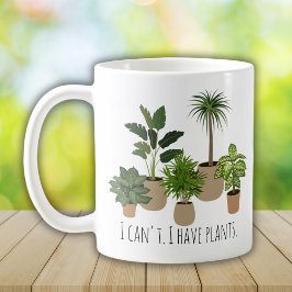 観葉植物グリーン ボタニカル ユーモア コーヒーマグカップ