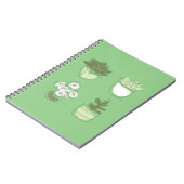 観葉植物デザイン ノートブック (左側)