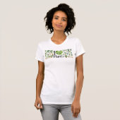 観葉植物好きな女性のためのスリムフィットTシャツ Tシャツ (正面フル)