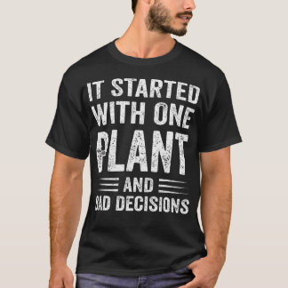 観葉植物好きのためのユーモア 観葉植物沼 Tシャツ
