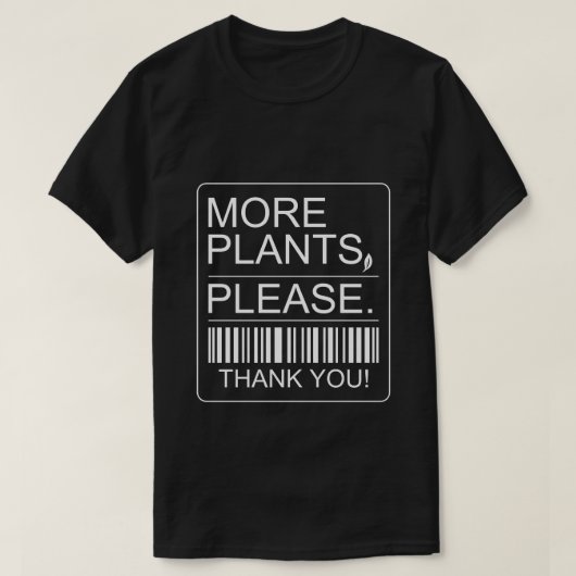 観葉植物好きへのギフト Tシャツ (デザイン正面)