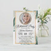 観葉植物葉のパーティー 招待状 (スタンド正面)