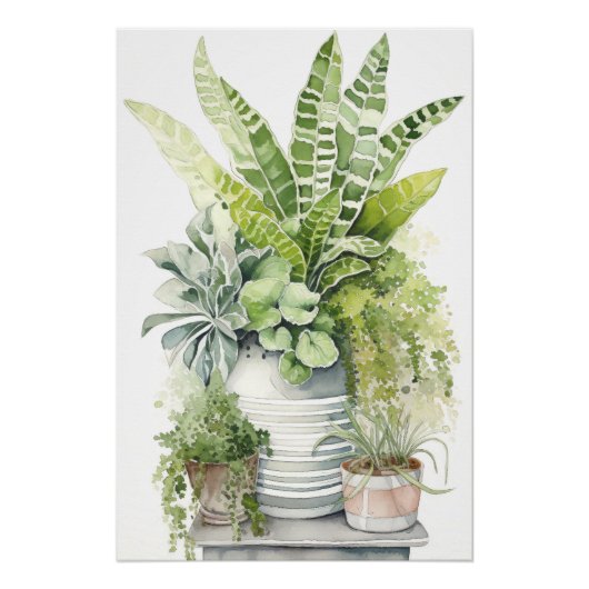 観葉植物 ポスター (正面)