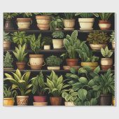 観葉植物  ラッピングペーパー (フラット)