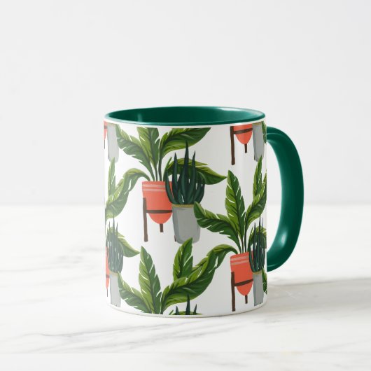 観葉植物 | 3 マグカップ (正面右)