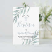 観葉水彩洗礼 招待状 (スタンド正面)