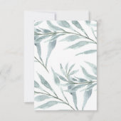 観葉水彩洗礼 招待状 (裏面)