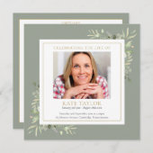 観葉葬儀プログラム (正面/裏面)