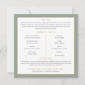 観葉葬儀プログラム (裏面)