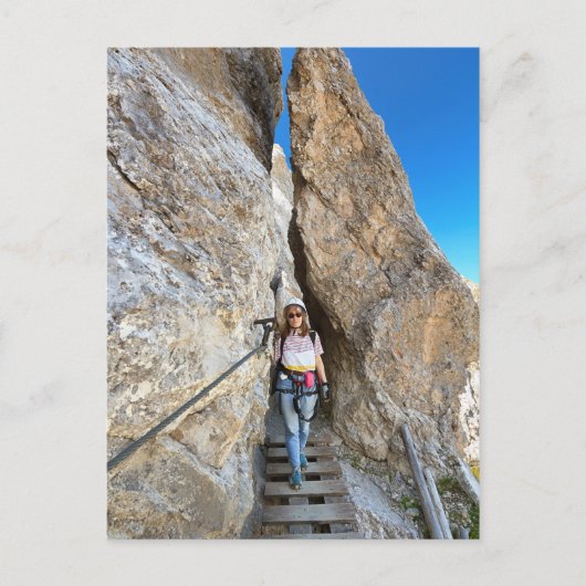 観覧車でハイキングする ポストカード (正面)