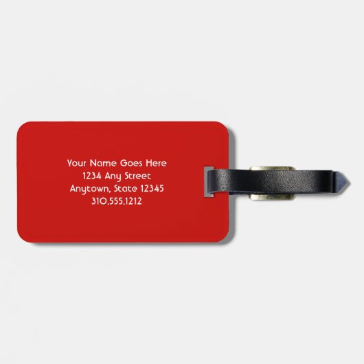 観覧車とジェットコースター写真名前をカスタムする ラゲッジタグ (裏面横)