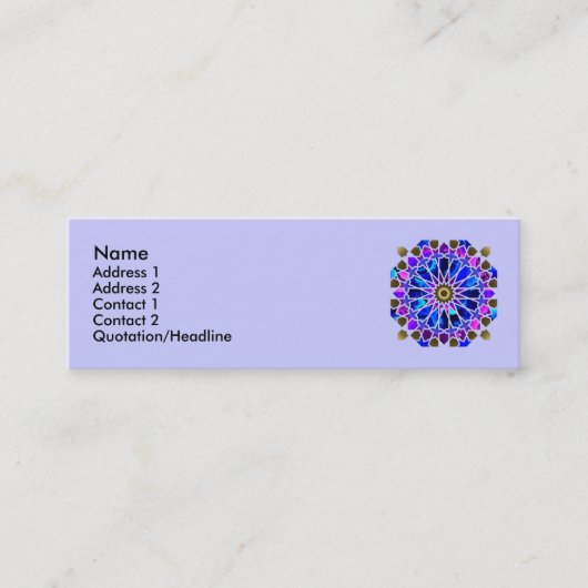 観覧車のプロフィールカード スキニー名刺 (正面)