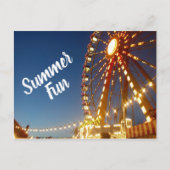 観覧車カーニバル灯夏おもしろい ポストカード (正面)