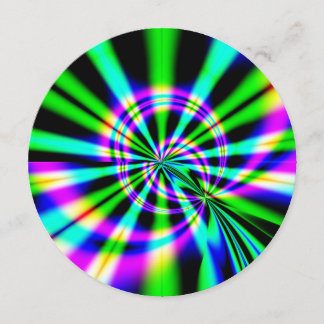 観覧車フラクタルアート誕生日 招待状