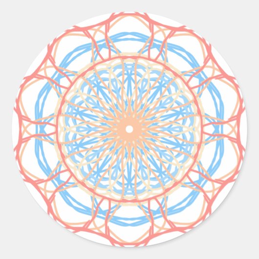 観覧車抽象芸術 ラウンドシール (正面)