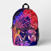 観覧車 プリントバックパック (正面)