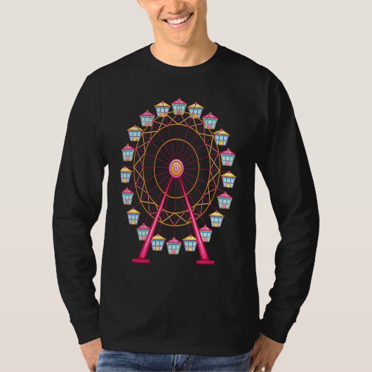 観覧車 メンズ レディース キッズ Tシャツ (正面)