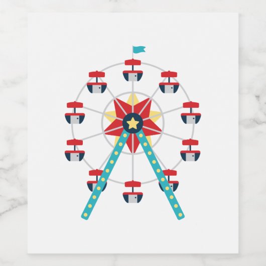 観覧車 ワインラベル (シングルラベル)