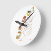 ****観覧車***時計 ラウンド壁時計 (傾斜)